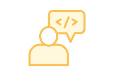 Profesyonel Kod Simgesi, vektör, piksel mükemmel, illüstratör dosyası