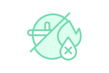 Kullanım Karşıtı Sembol, vektör, piksel mükemmel, illüstratör dosyası