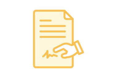 Fair Contract Simgesi, vektör, piksel mükemmel, illüstratör dosyası