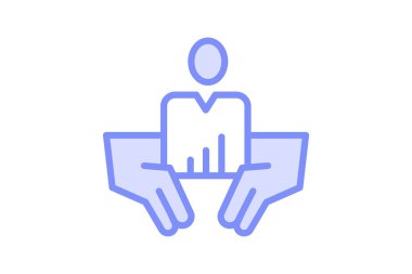 Business Trust Sembolü, vektör, piksel mükemmel, illüstratör dosyası