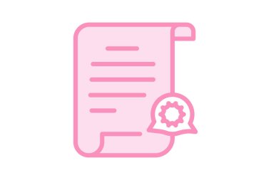 Şirket Politikası Simgesi, vektör, piksel mükemmel, illüstratör dosyası