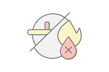 Kullanım Karşıtı Sembol, vektör, piksel mükemmel, illüstratör dosyası