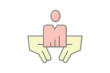 Business Trust Sembolü, vektör, piksel mükemmel, illüstratör dosyası