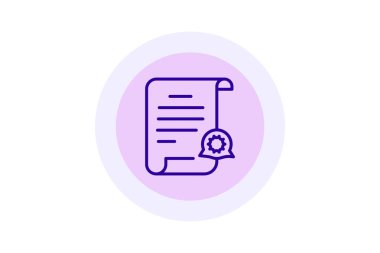 Şirket Politikası Simgesi, vektör, piksel mükemmel, illüstratör dosyası