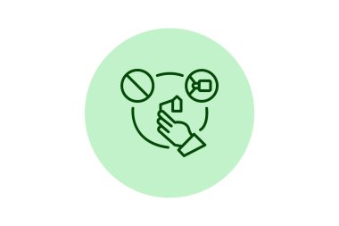 Yolsuzlukla Mücadele Simgesi, vektör, piksel mükemmel, illüstratör dosyası