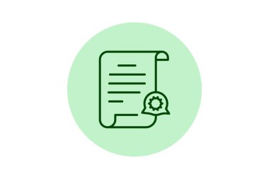 Şirket Politikası Simgesi, vektör, piksel mükemmel, illüstratör dosyası