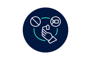 Yolsuzlukla Mücadele Simgesi, vektör, piksel mükemmel, illüstratör dosyası