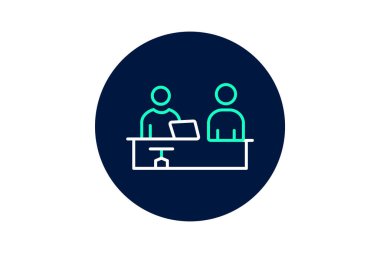 Fair Workplace Simgesi, vektör, piksel mükemmel, illüstratör dosyası