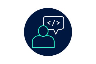 Profesyonel Kod Simgesi, vektör, piksel mükemmel, illüstratör dosyası