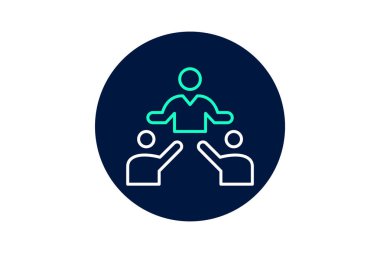 Sorumlu Liderlik, vektör, piksel mükemmel, illüstratör dosyası