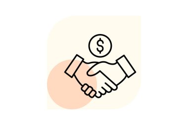 Adil İş Anlaşması, vektör, piksel mükemmel, illüstratör dosyası