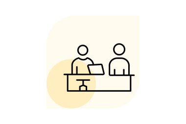 Fair Workplace Simgesi, vektör, piksel mükemmel, illüstratör dosyası