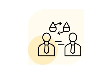 İş Arabuluculuğu, vektör, piksel mükemmel, illüstratör dosyası