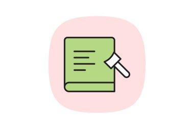 İş Hukuku Kitabı, vektör, piksel mükemmel, illüstratör dosyası