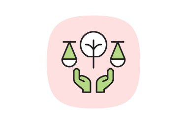 Sürdürülebilir İş Hukuku, vektör, piksel mükemmel, illüstratör dosyası