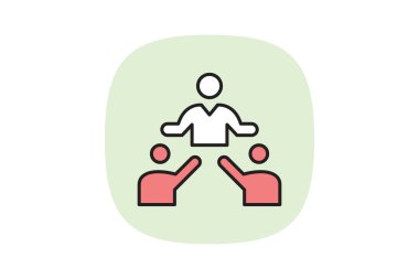 Sorumlu Liderlik, vektör, piksel mükemmel, illüstratör dosyası