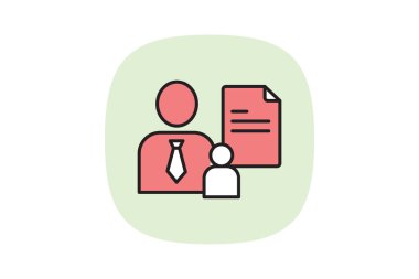 İş Disiplin Simgesi, vektör, piksel mükemmel, illüstratör dosyası