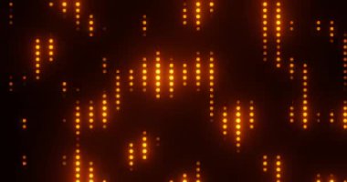 abstract background using vertical moving circle pattern with bright yellow color, 3d rendering, and size 4K