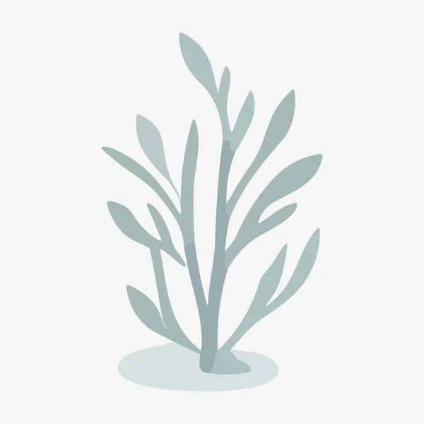 Illustration Une Icône Algues Isolées Dans Style Plat — Image vectorielle