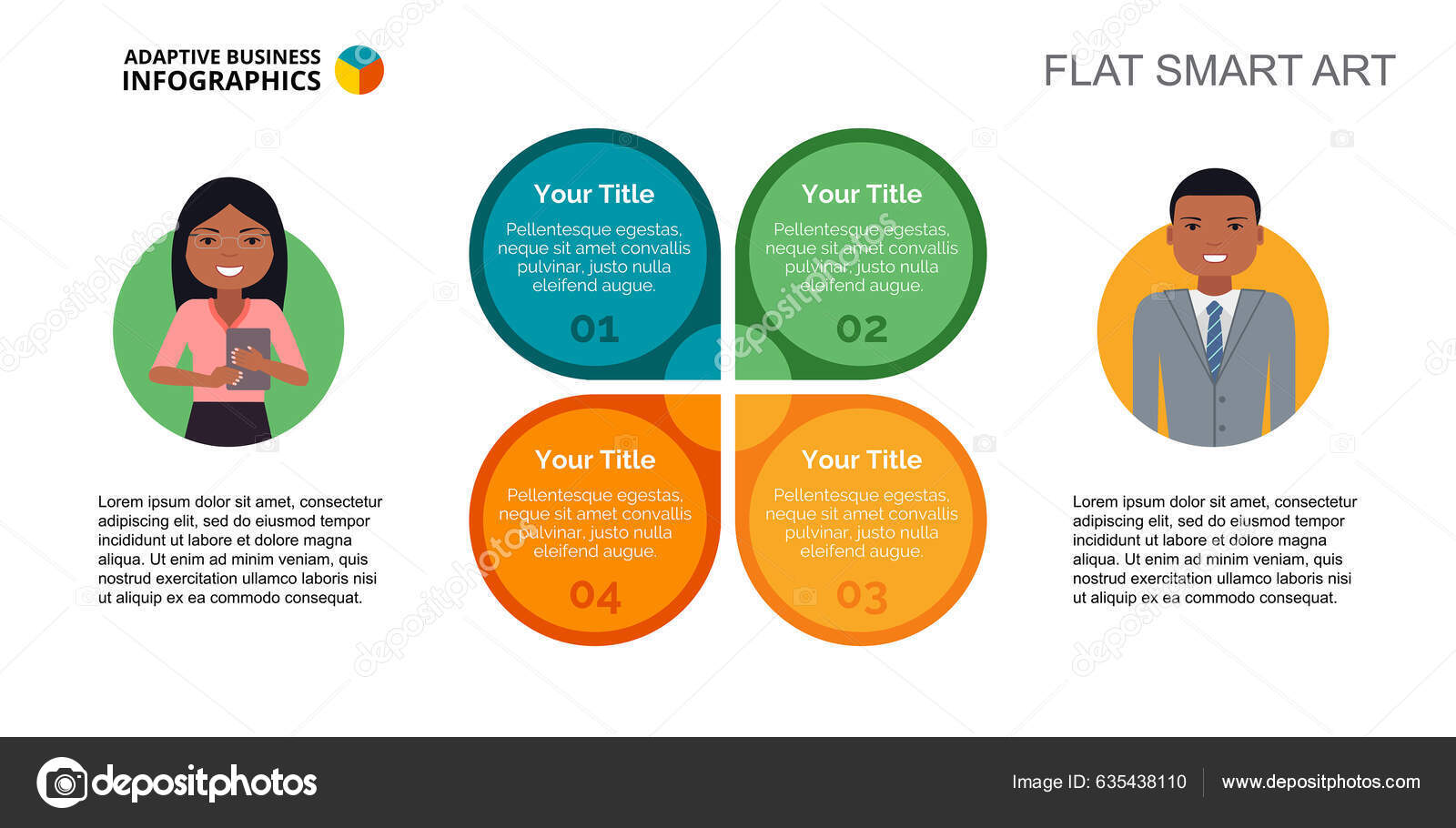 Carte Cycle Diagramme Processus Graphique Disposition Concept Créatif ...