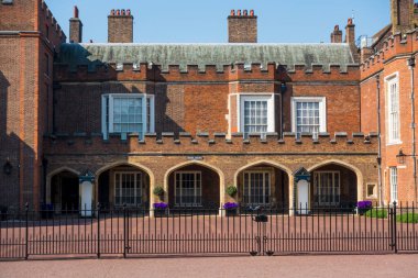 St James's Palace, a Tudor royal castle built in 1536 in London England UK which is a popular travel destination tourist attraction landmark of the city