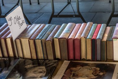 Waterloo Köprüsü 'nün altındaki South Bank Kitap Pazarı, Londra