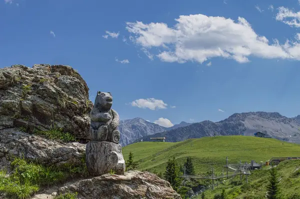 stock image walk through the Alpine mountains and the reserve of Switzerland High quality photo