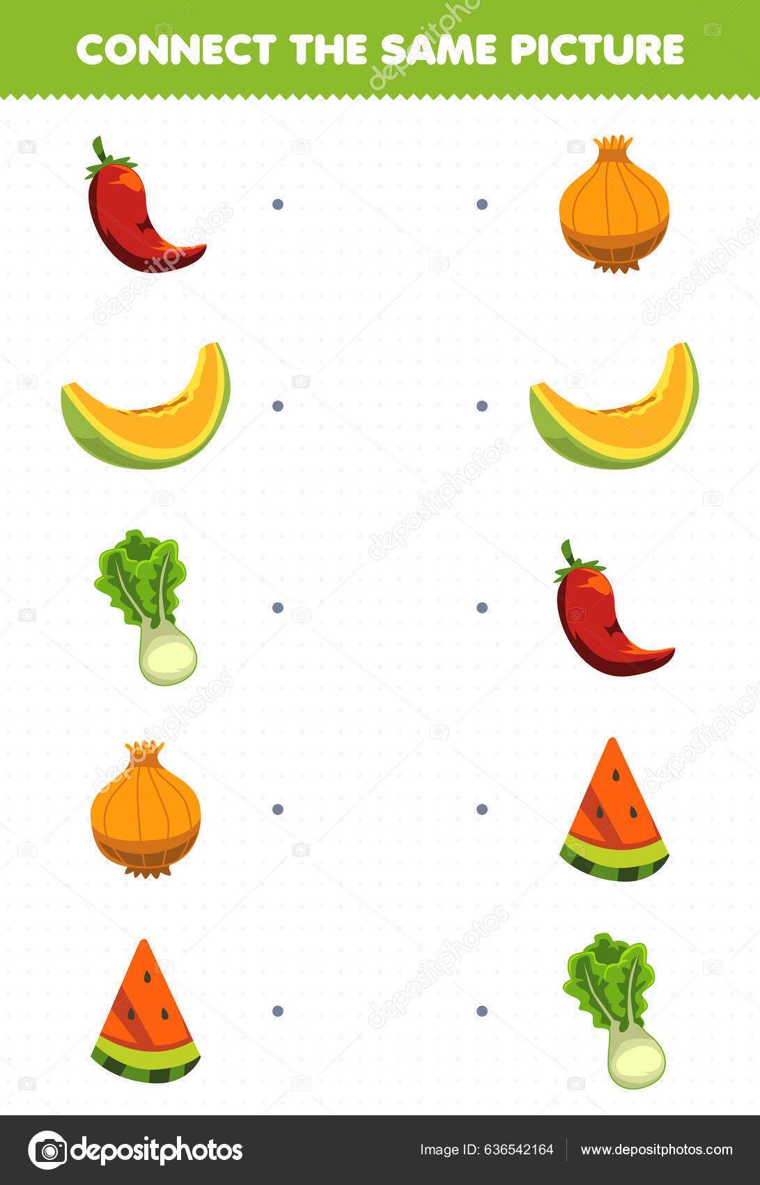 Образование Игры Детей Подключить Картину Мультфильма Фрукты Овощи.