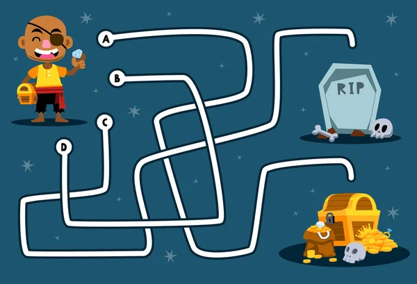 Jogo Quebra Cabeça Labirinto Para Crianças Ajudar Bonitinho Desenho Animado —  Vetores de Stock