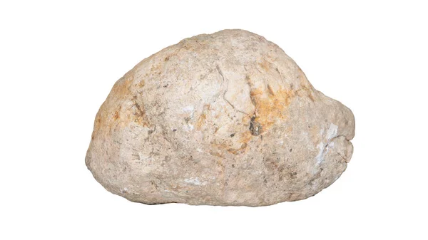 Una Roca Elíptica Con Una Forma Brillante Curvada Sobre Fondo — Foto de Stock