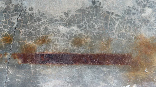 View Old Cement Floor Long Lines Rust Stains Background Textured — Stock Photo, Image