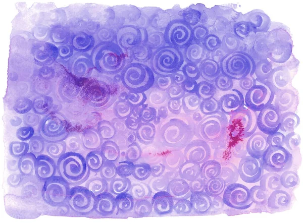 霊と呪いだ 水彩ブラー 青紫紫の色 — ストック写真