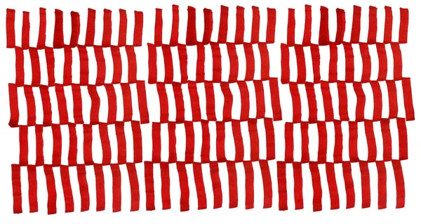 Fundo Abstrato Listras Verticais Irregulares Curtas Vermelhas Que Tocam Num — Fotografia de Stock