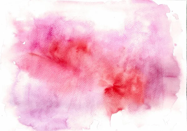 Abstract Watercolor Background Red Pink Colors Different Shades Watercolor Blur — Stock Photo, Image