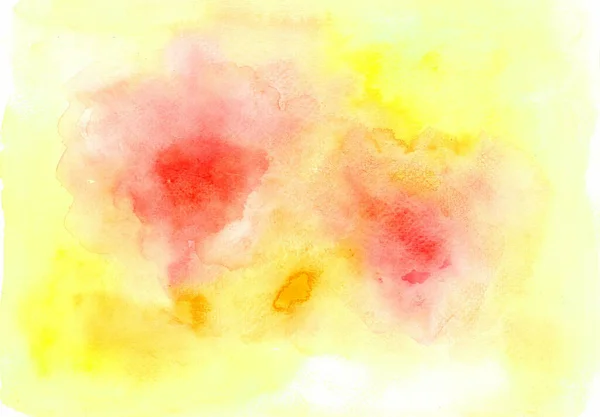 Abstract Background Watercolor Blur Different Shades Yellow Red Orange Pink — Stock Photo, Image