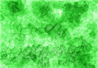 Background filled with texture drawn with pencils. Different shades of green colors. Chaotical strokes. At times colors are darker and more saturated. Texture of classic drawing. clipart