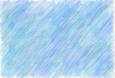 Soyut mavi arkaplan. Ultra denizci, kobalt, cyan renkleri. Renkli kalemlerle çizilmiş desenlerle dolu. Çapraz vuruşlar. Farklı tonlar ve bulanıklıklar. Beyaz arka plan cennette görülebilir..