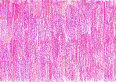 Dikey darbelerle doldurulmuş desenli arka plan. Renkli kalemler, pasteller ve tebeşirle çizilmiş. Pembe, mor, kırmızı gözlükler. Beyaz arka plan. Renkler kaotik olarak değişir. Daha açık, daha koyu, daha doygun