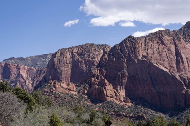 Beautiful red sandstone cliffs in Southern Utah clipart