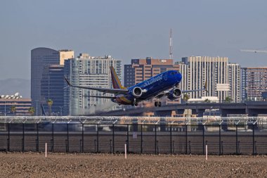 Sky Harbor Şirketi. Havaalanı 4-12-2025 Phoenix AZ, ABD