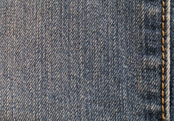 Texture Jeans Denim Sfondo Denim Blu Tela Top View Primo — Foto Stock