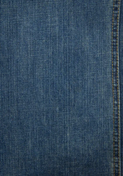Texture Jeans Denim Sfondo Denim Blu Tela Top View Primo — Foto Stock