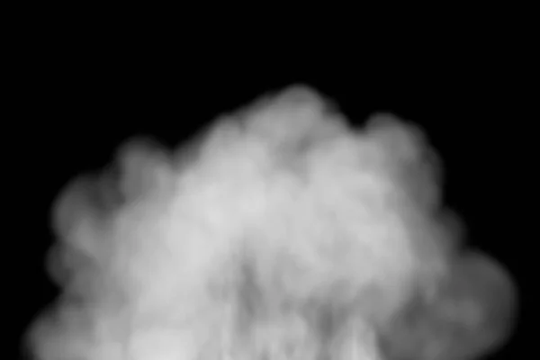 黒い背景汚染の煙の抽象的な白いパフがオーバーレイ 黒い背景に抽象的な煙のオーバーレイのロイヤリティの高品質の無料ストック写真 — ストック写真