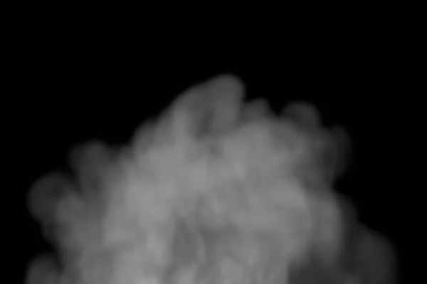 黒い背景汚染の煙の抽象的な白いパフがオーバーレイ 黒い背景に抽象的な煙のオーバーレイのロイヤリティの高品質の無料ストック写真 — ストック写真
