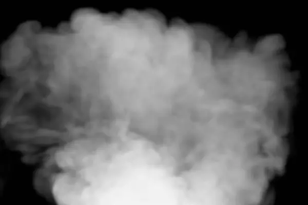 Абстрактно Белые Клубы Дыма Накладываются Черный Фон Загрязнения Роялти Высококачественные — стоковое фото