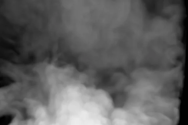 Αφηρημένες Λευκές Ρουφηξιές Καπνού Επικαλύπτουν Μόλυνση Του Μαύρου Υποβάθρου Royalty — Φωτογραφία Αρχείου