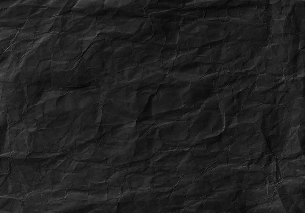 Μαύρο Τσαλακωμένο Υφή Χαρτιού Υπόβαθρο Την Επιφάνεια Και Την Ταπετσαρία — Φωτογραφία Αρχείου