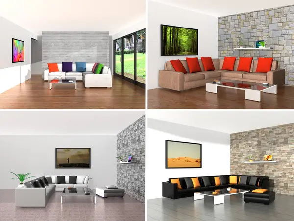 Modern Apartment Interior Design — Stock Photo, Image