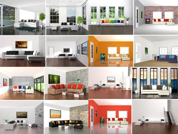Apartamento Moderno Design Interiores — Fotografia de Stock