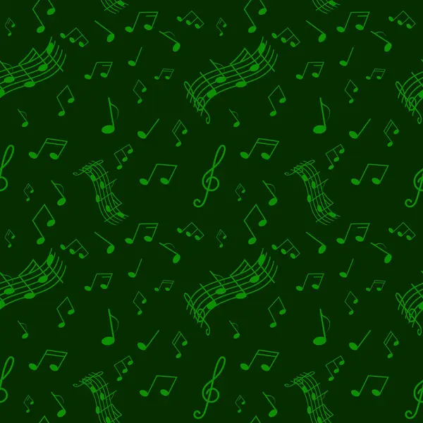 Kusursuz müzik düzeni. Notlarla tekrarlanan şablon. Müzik temalı yazdırılabilir desen